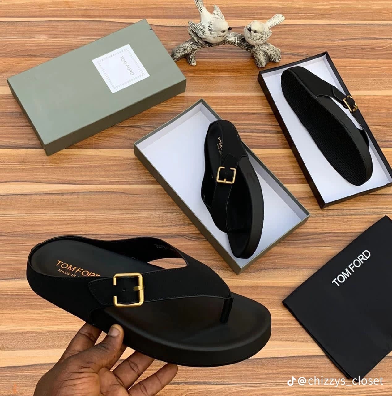 TOM FORD LUXURY Plam Sandals 